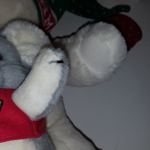 Vintage Christmas Plush Bear Abearham & Straus the Mouse Holiday '87 - Picture 14 of 16
